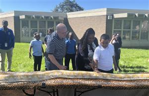 Snake and teacher